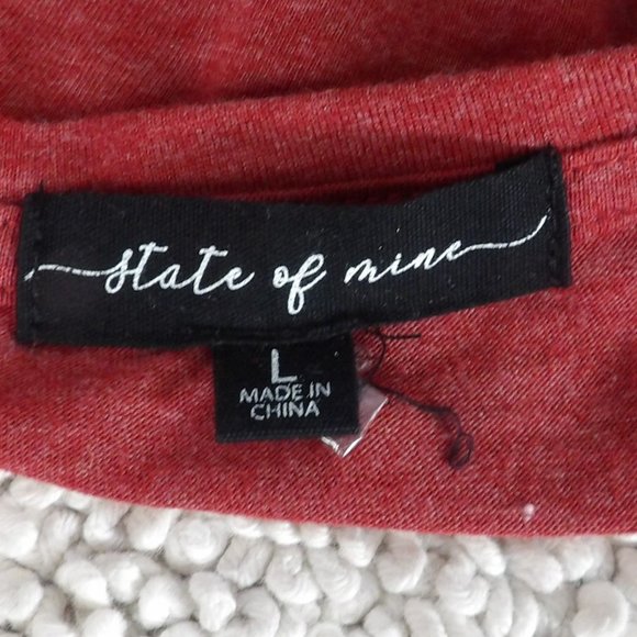 State of Mine  Long Sleeve Shirt, " Thankful"  Size L - Picture 5 of 6